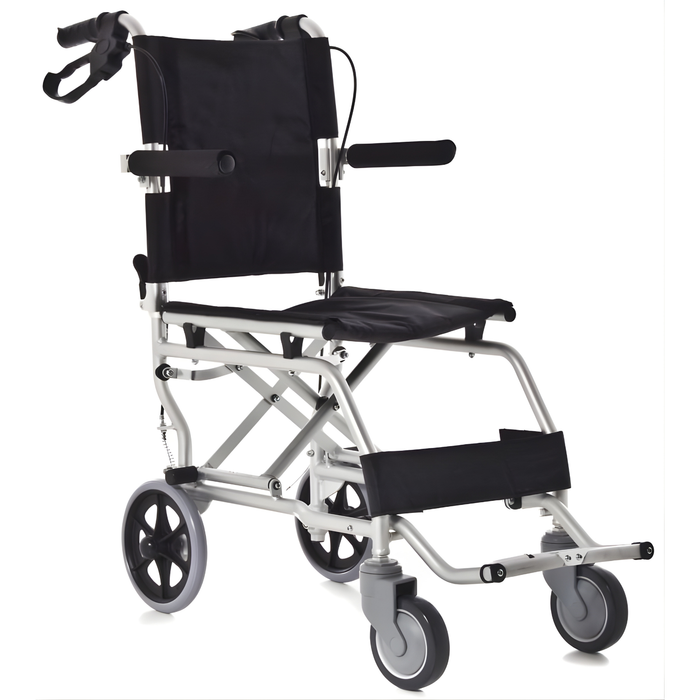 Silla de Ruedas Pequeña Aluminio Super ESTRECHA | Perfecta para Viajar