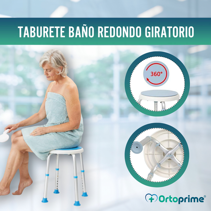 Taburete de Baño Giratorio