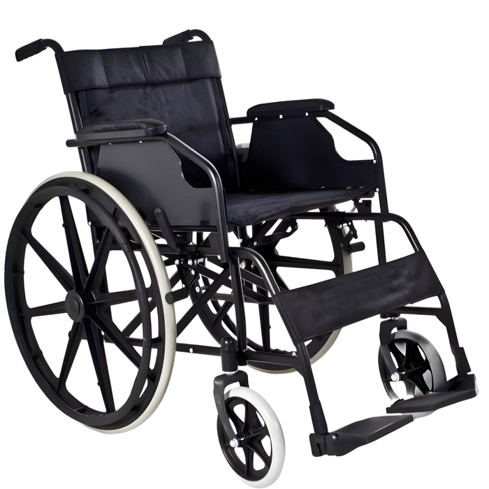 Silla de Ruedas Plegable de Acero Autopropulsable Care+