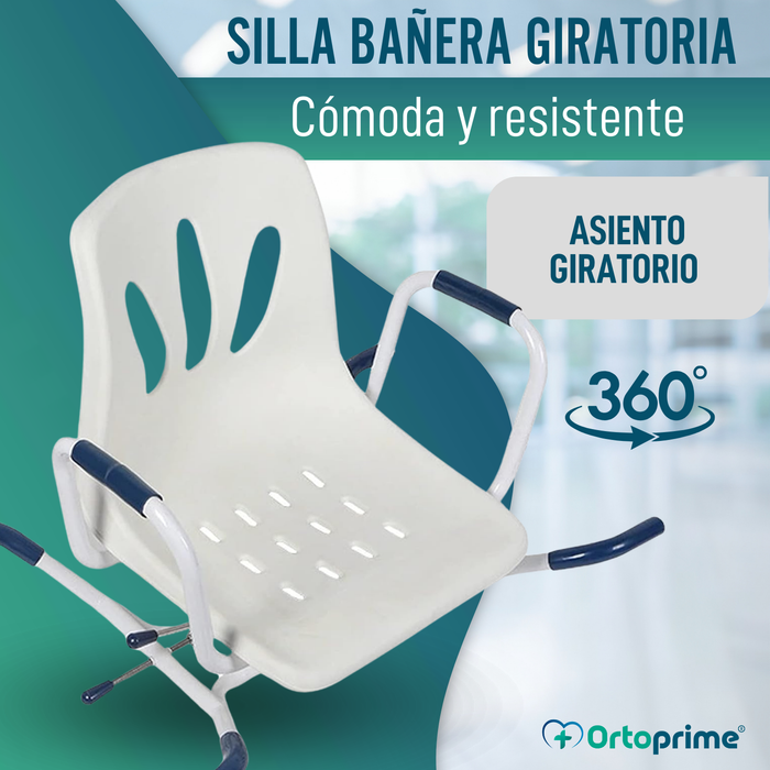 Silla de Bañera Giratoria 360º Confort