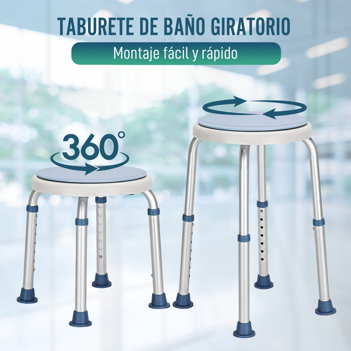 Taburete de Baño Giratorio