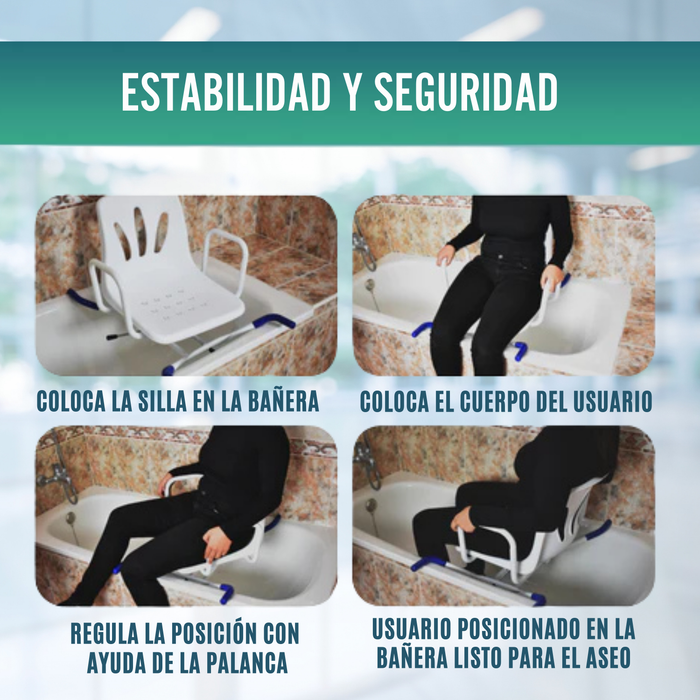 Silla de Bañera Giratoria 360º Confort
