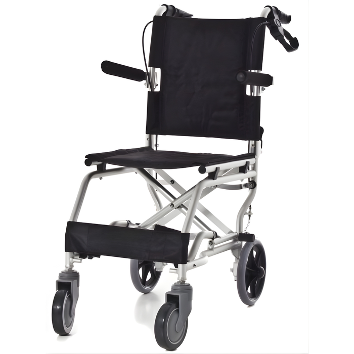 Silla de Ruedas Pequeña Aluminio Super ESTRECHA | Perfecta para Viajar