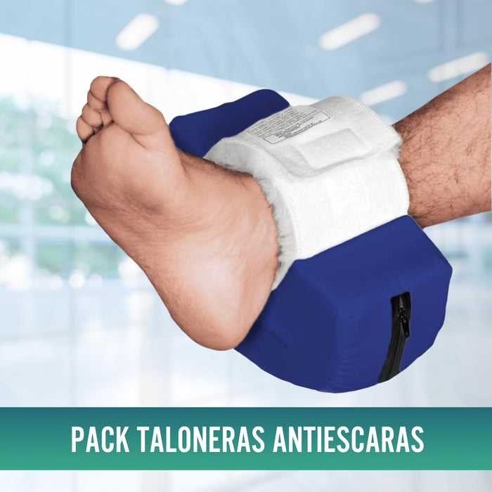 Pack 2 Taloneras Antiescaras Curvas PU Impermeable