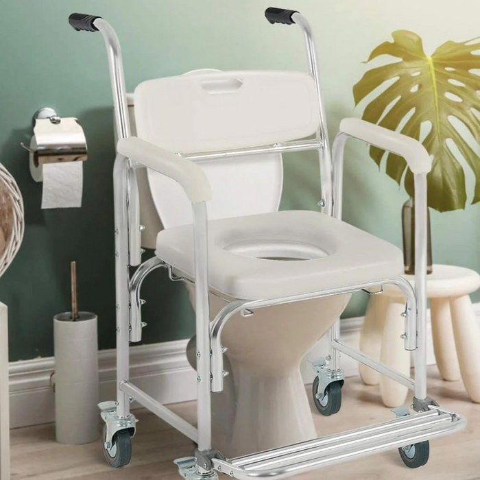 Silla Ducha WC con Pies Abatibles