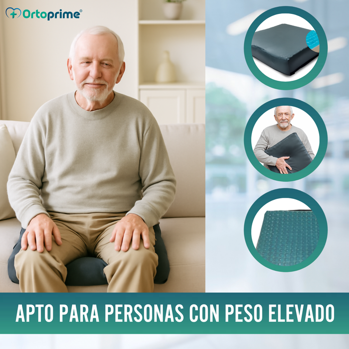 Cojín Antiescaras Visco Gel Zona Isquiática 85 kg/m3