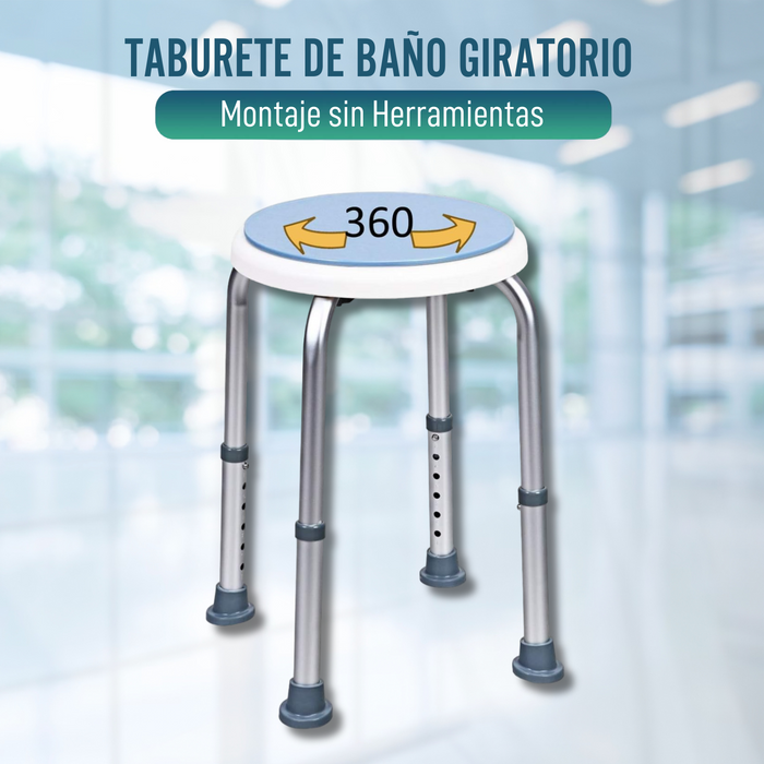 Taburete de Baño Giratorio
