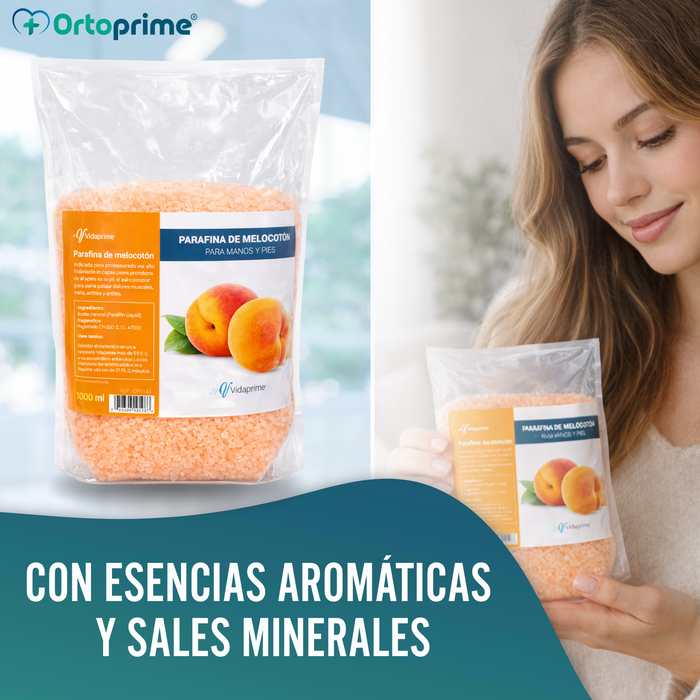 Parafina de Rehabilitación para Manos y Pies 1000ml | Melocotón