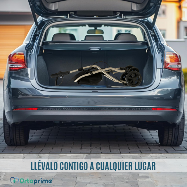 Andador Adultos Plegable Rollator con Carro de la Compra