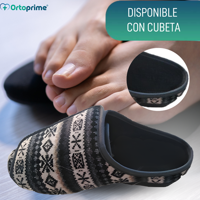 Zapatilla de Estar en Casa Esquimal con Velcro