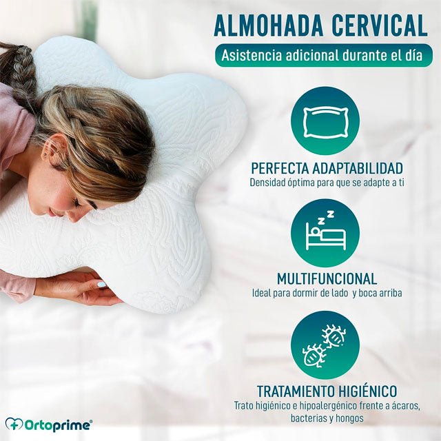 Almohada Viscoelástica Mariposa con Efecto Memoria Adaptable