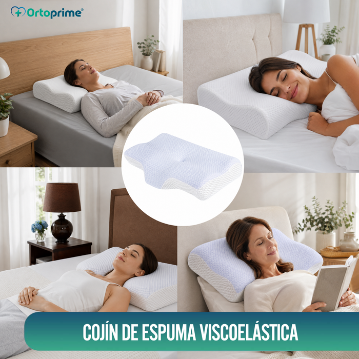 Almohada Cervical Ergonómica Viscoelástica  | Descanso Reparador