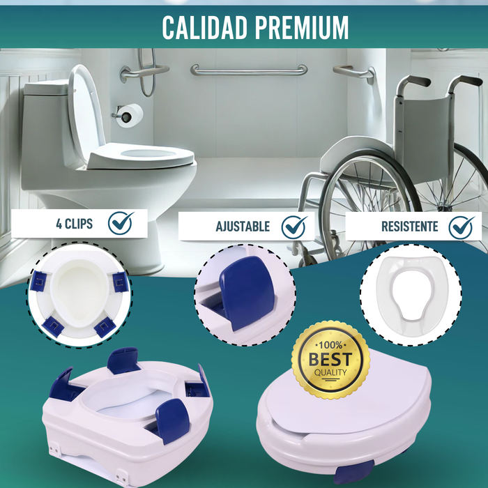 Elevador WC Clip Con Tapa 11 cm