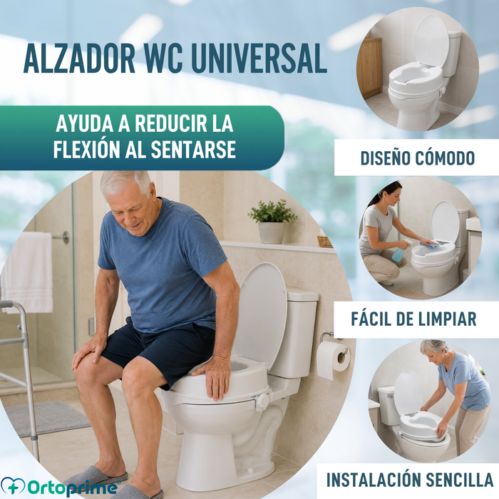 Alzador WC Con Tapa 10 cm | Universal