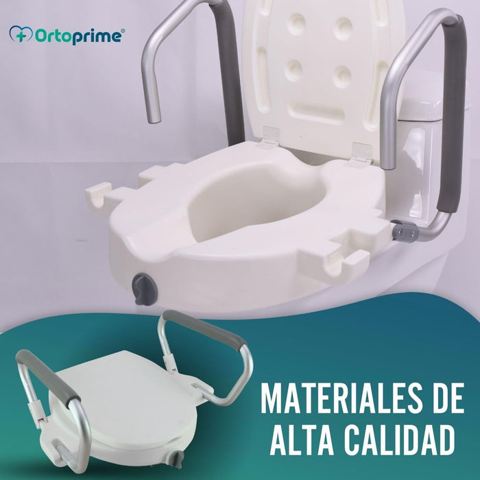 Elevador WC 12 cm con Reposabrazos Abatibles