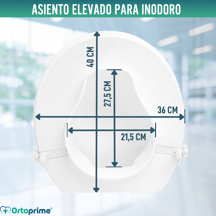 Alzador WC Con Tapa 10 cm | Universal