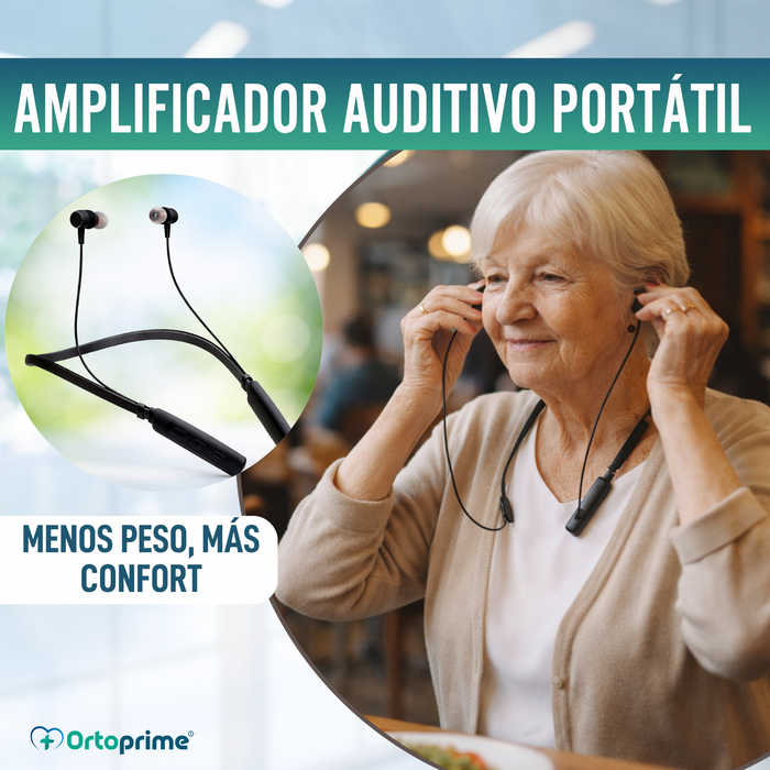 Audifono Amplificador Recargable con Cancelación de Ruido