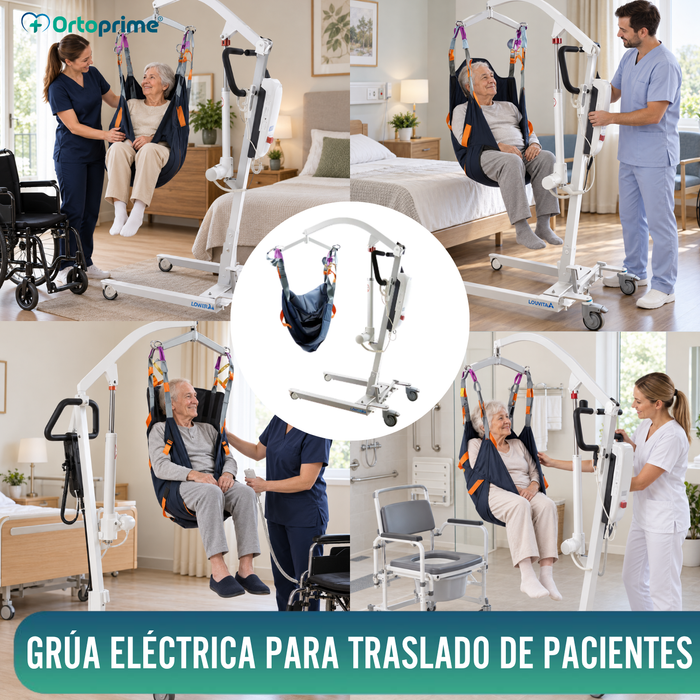 Grúa Ortopédica | Arnés con Soporte de Cabeza Incluido
