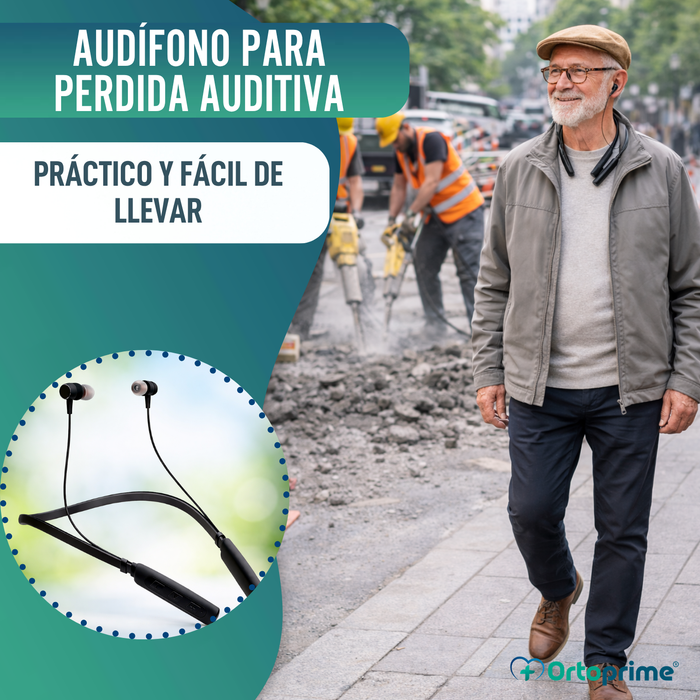 Audifono Amplificador Recargable con Cancelación de Ruido