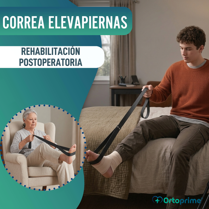 Correa Levantadora de Piernas con Lazo Rígido para Movilidad