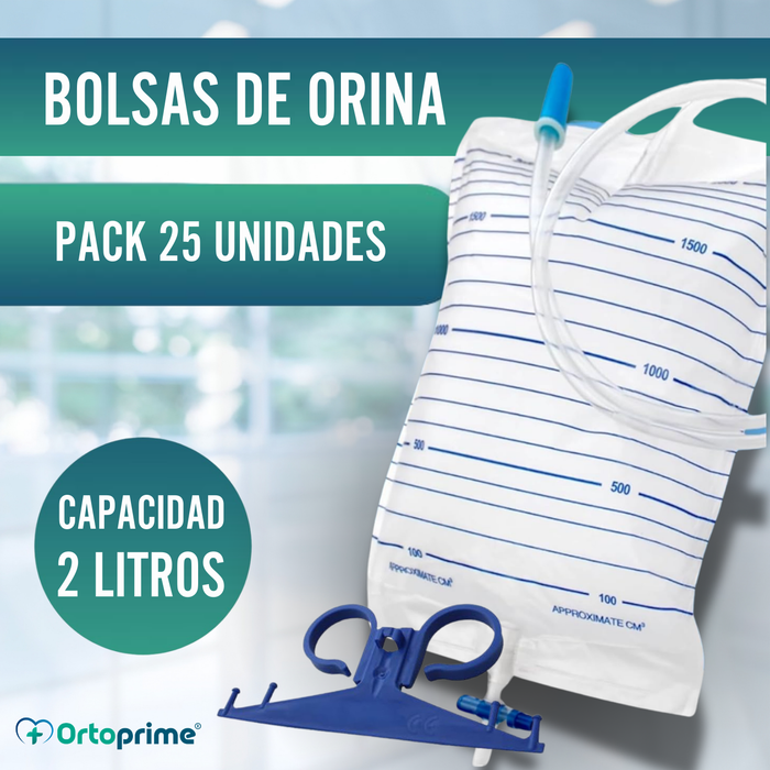 Bolsas de Orina 2L Hombre y Mujer | Pack 25 Unidades