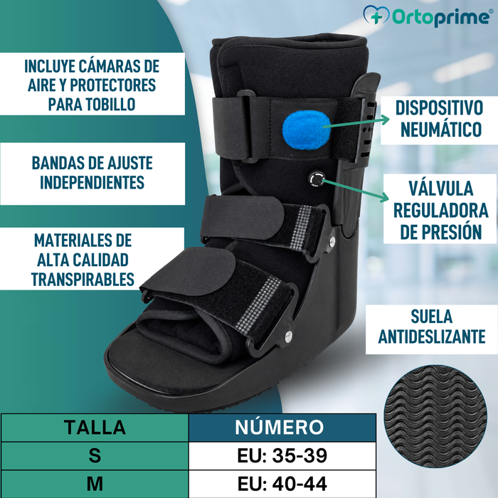 Bota Walker Corta Fija Bilateral | Bota Ortopédica Neumática