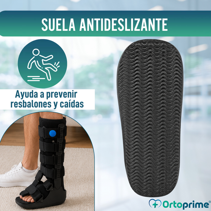 Bota Walker Larga Fija con Cámara de Aire | Bota Ortopédica
