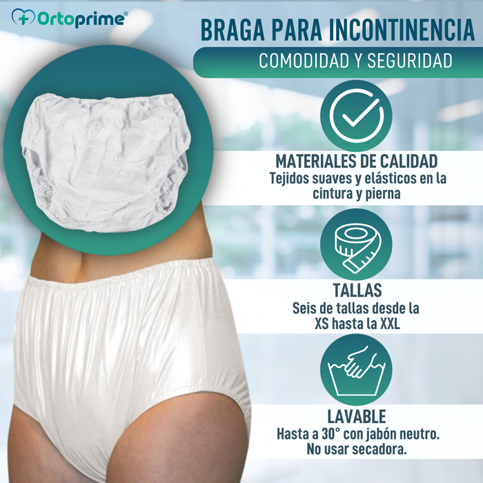 Braga para Incontinencia Adultos | Seis Tallas