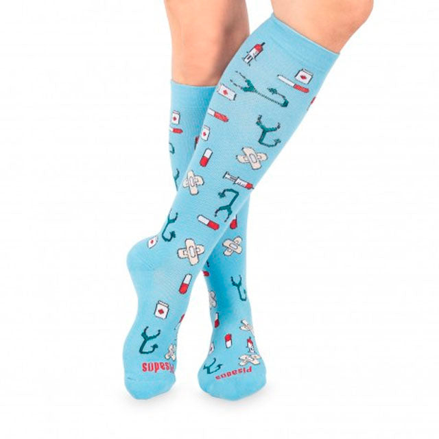 calcetines-compresivos-healthy-tools-azul-ortoprime