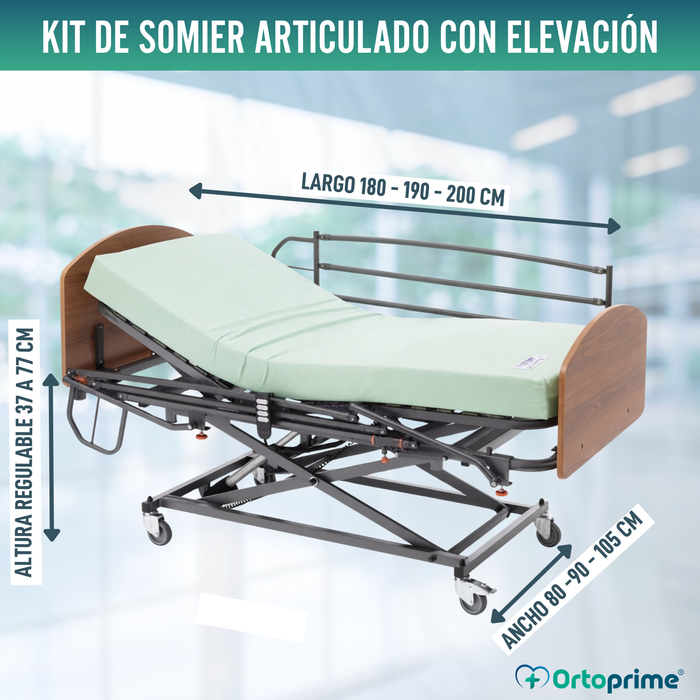 Cama Articulada 105 Eléctrica Carro Elevación  | Resistance Pack
