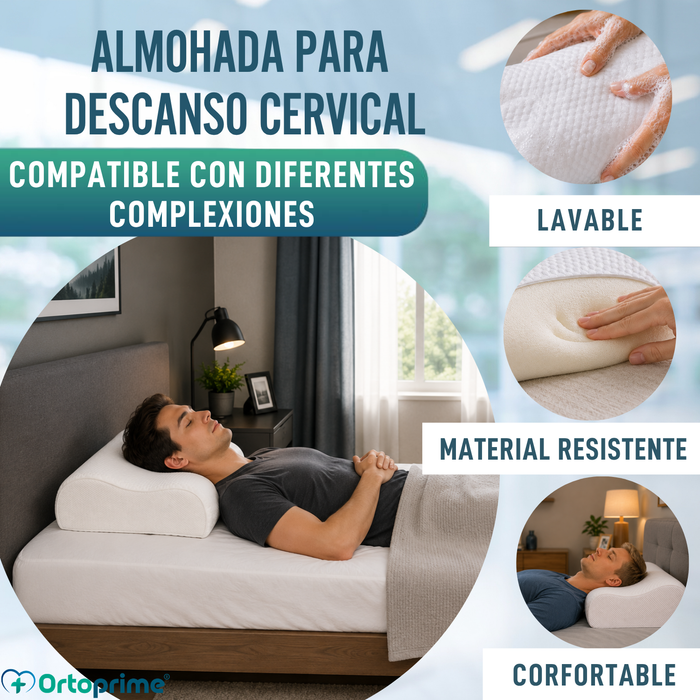 Almohada Viscoelástica Cervical | Apoyo Efectivo