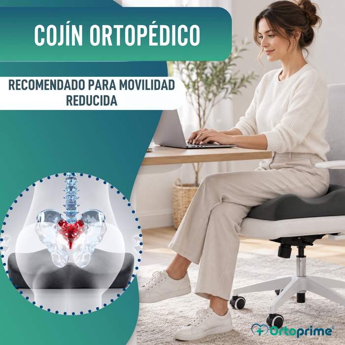 Cojín Ortopédico Antideslizante para Coxis | Ergonomic