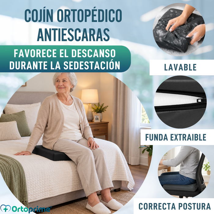 Cojín Antiescaras Viscoelástico + HR Espuma Confort