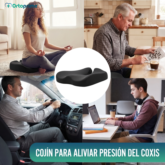 Cojín Ortopédico Antideslizante para Coxis | Ergonomic