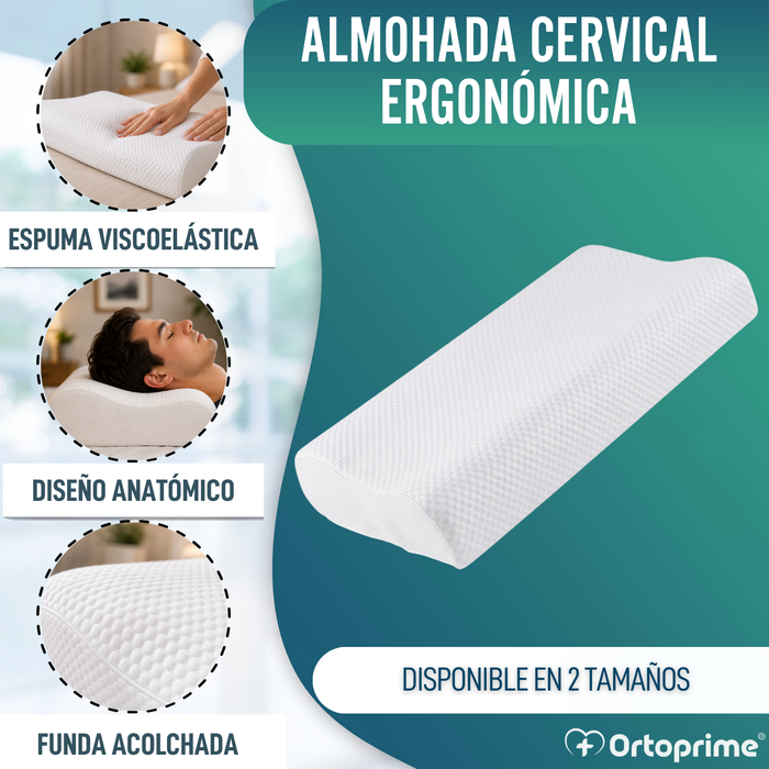 Almohada Viscoelástica Cervical | Apoyo Efectivo