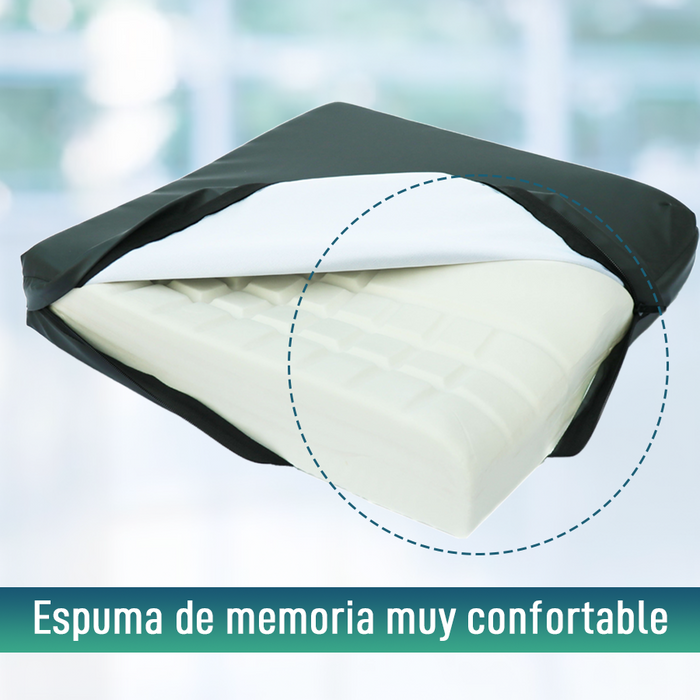 Cojín Antiescaras para Silla de Ruedas Viscoelástico 80kg/m3