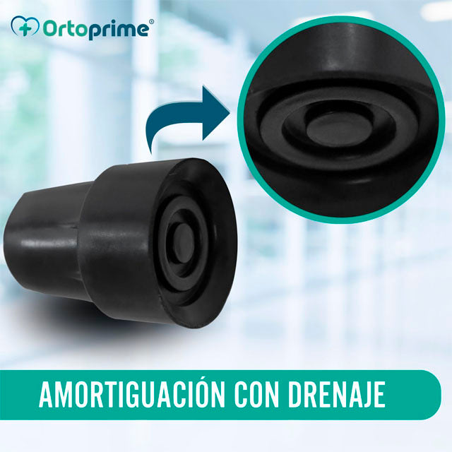 Taco de Muleta Bastón Contera Antideslizante | 2 Unidades