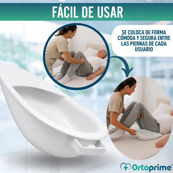 Cuña Orinal para Adultos 2,5 Litros | Orinal para Cama Unisex