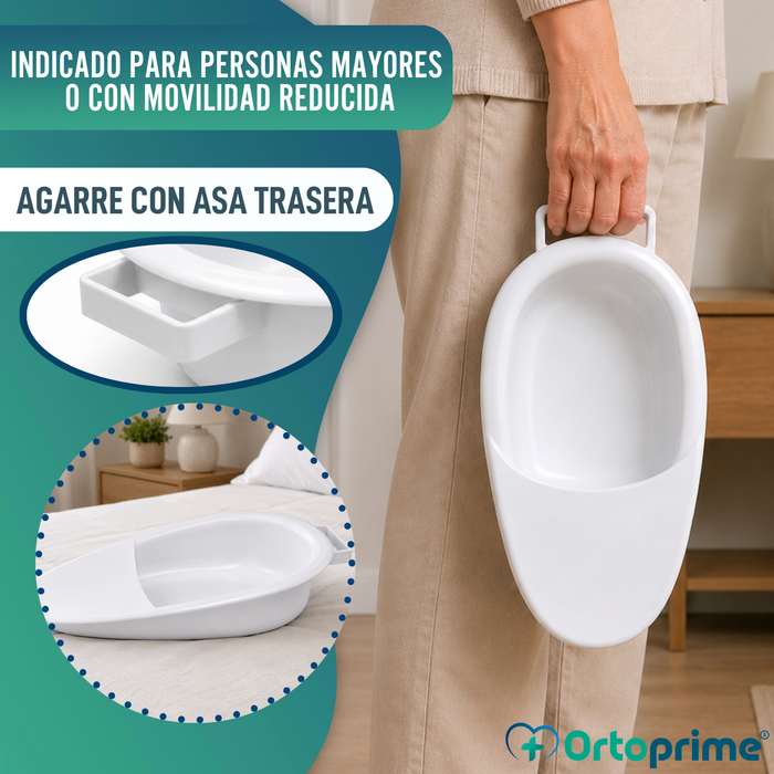 Cuña Orinal para Adultos 2,5 Litros | Orinal para Cama Unisex