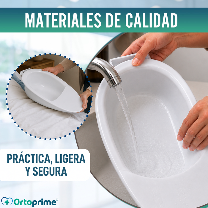 Cuña Orinal para Adultos 2,5 Litros | Orinal para Cama Unisex