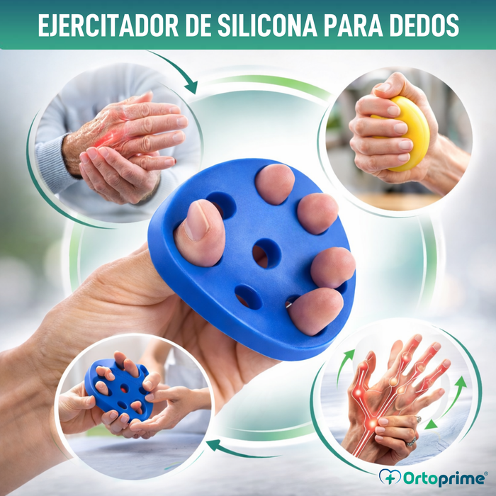 Ejercitador Extensor de Silicona para Dedos | 4 Niveles de Resistencia