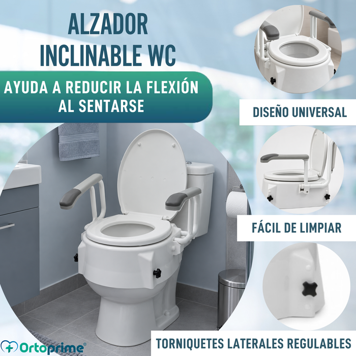 Elevador WC Inclinable 6-10-15cm Resistance