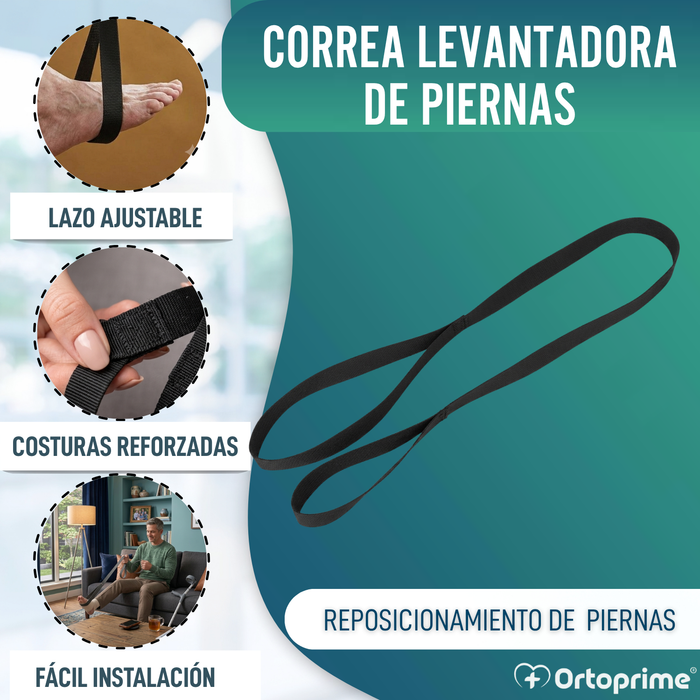 Correa Levantadora de Piernas con Lazo Rígido para Movilidad