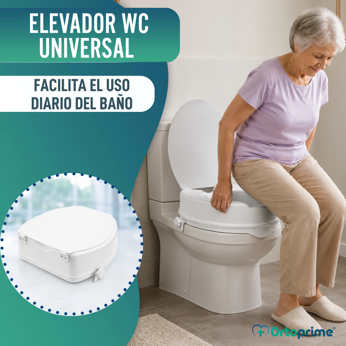 Elevador WC Con Tapa 10 cm | Universal