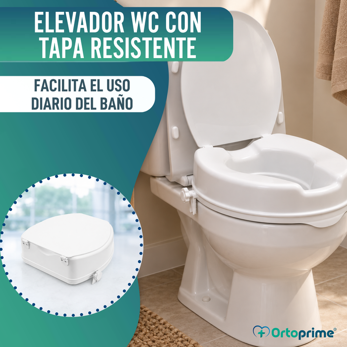 Elevador de WC con y sin Tapa | Resistente 223kg