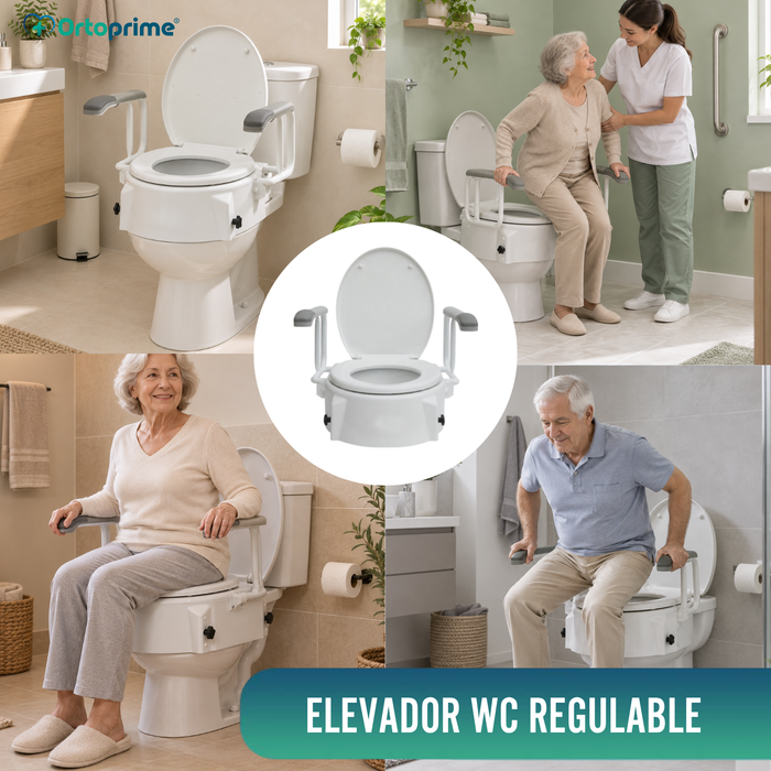 Elevador WC Inclinable 6-10-15cm Resistance