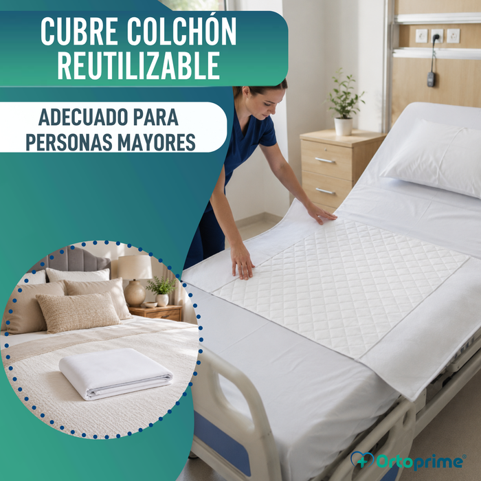 Empapador Absorbente Eco Lavable Cama 90cm 3,15 Litros/m2