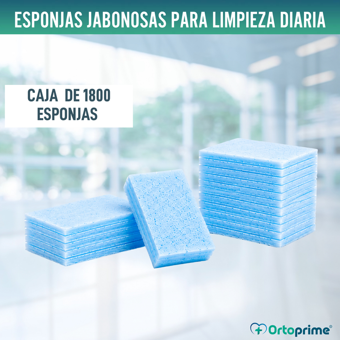 Esponjas Jabonosas Desechables Caja 1800 Unidades