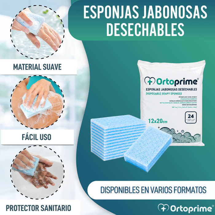 Esponjas Jabonosas Desechables Bebes y Adultos