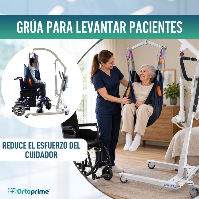 Grúa Ortopédica | Arnés con Soporte de Cabeza Incluido